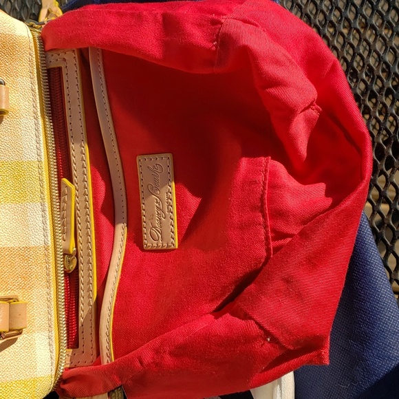 Dooney and Bourke Quadretto Check Rowan Satchel Crossbody Bag - Picture 6 of 17